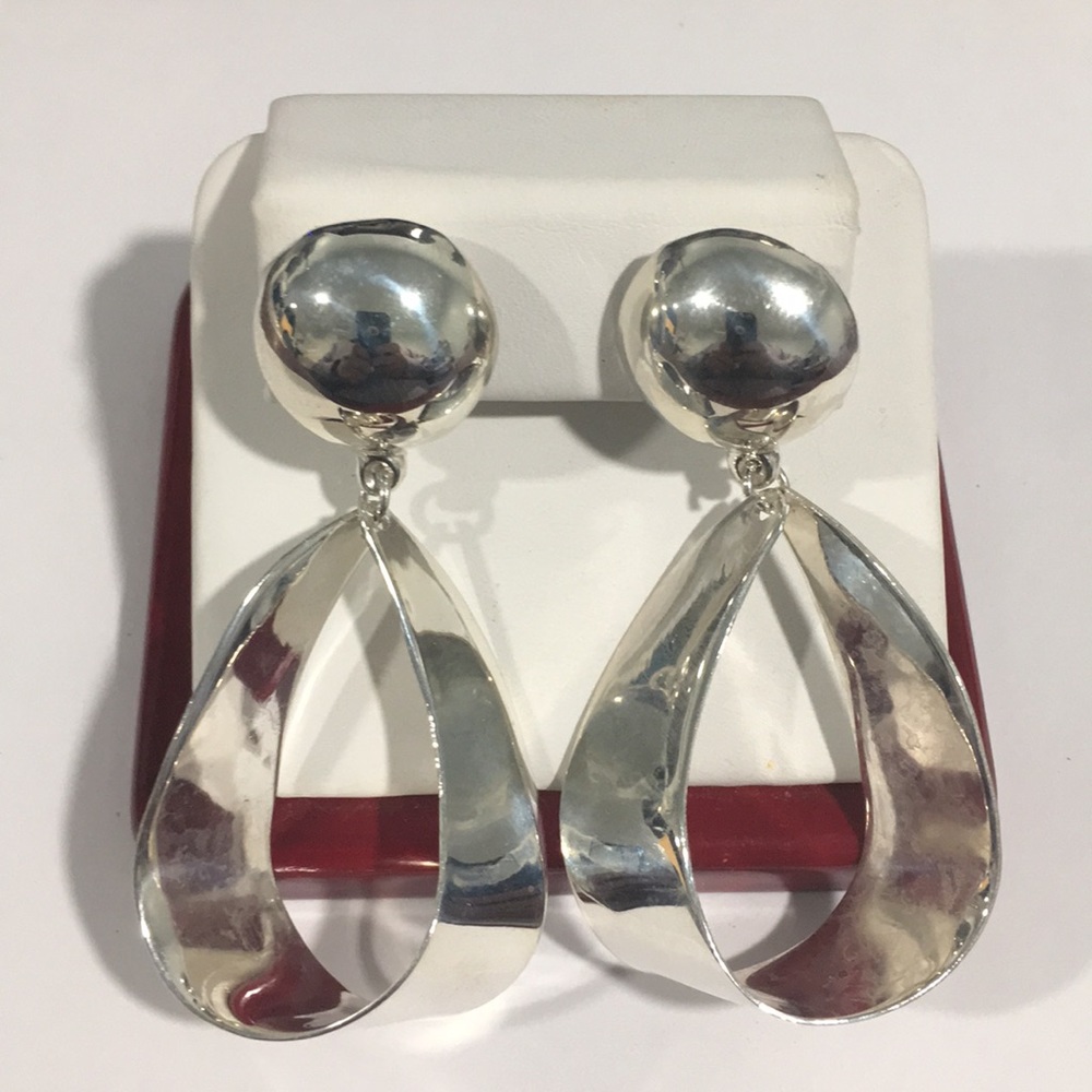 Vintage Sterling Silver Dangling Earrings